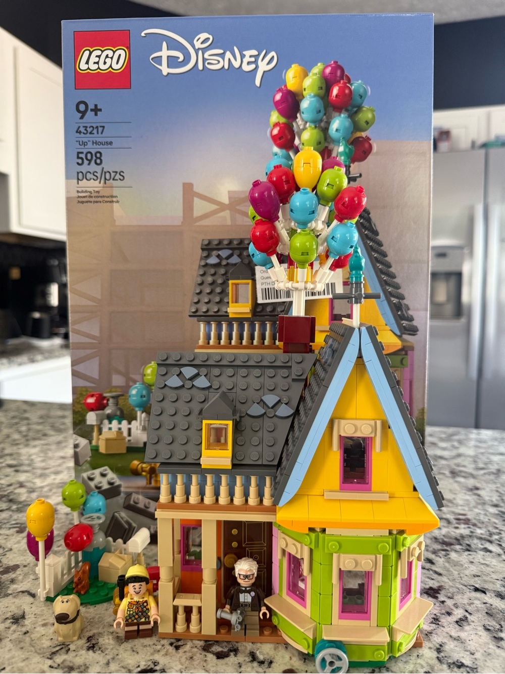 LEGO Disney Pixar Up House 43217 Complete Box Instructions Carl Russell Dug
